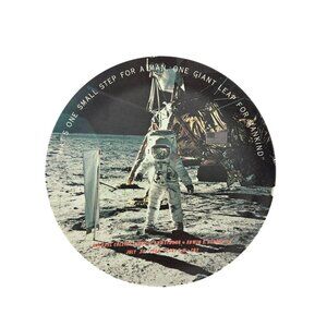 Apollo 11 Moon Landing Collector Plate One Small Step July 1969 NASA